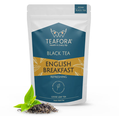 Image 1 of TEAFORA English Breakfast Black Tea | Rich, Robust & Full Bodied Loose Leaf Tea | Refreshing & Aromatic | Freshly Sourced Direct From Origin