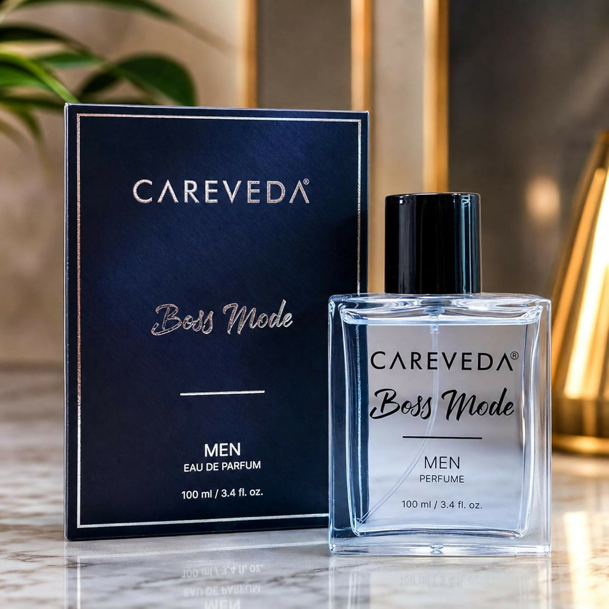 Image 1 of 100 ml / Pack of 1 for the product CareVeda Boss Mode Eau de Parfum | Fresh, Confident, Dynamic | Up to 8-10 Hours All-Day Wear | Eau de Parfum (Men)
