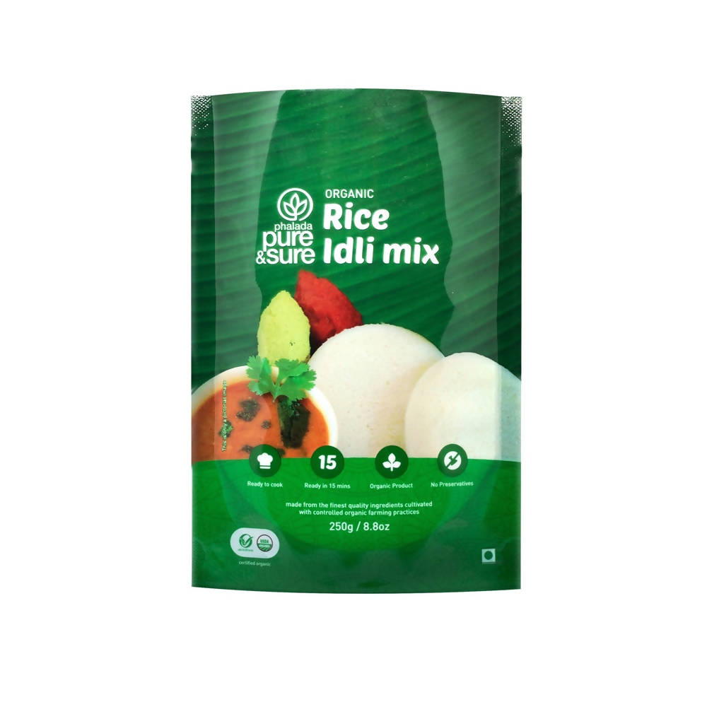 Image 1 of 250 gm / Pack of 1 for the product Pure & Sure Organic Rice Idli Mix