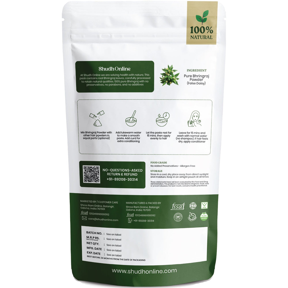 Image 5 of Shudh Online Organic Bhringraj Powder