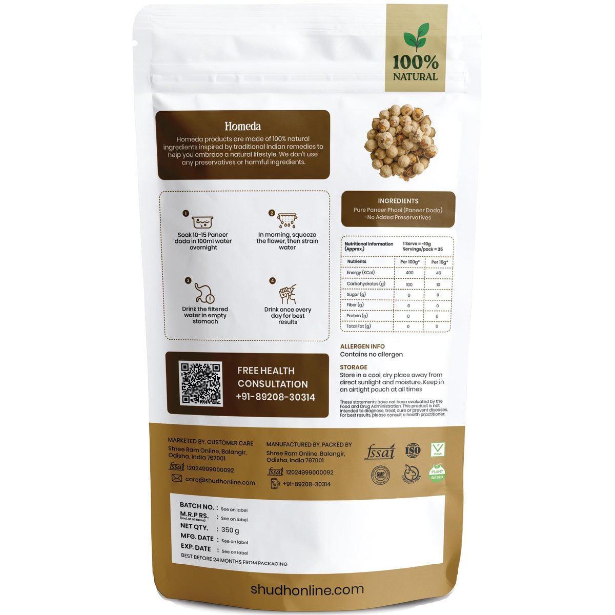 Image 7 of Shudh Online Organic Paneer Phool
