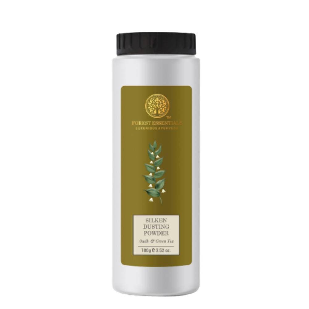 Image 1 of Forest Essentials Silken Dusting Powder Oudh & Green Tea