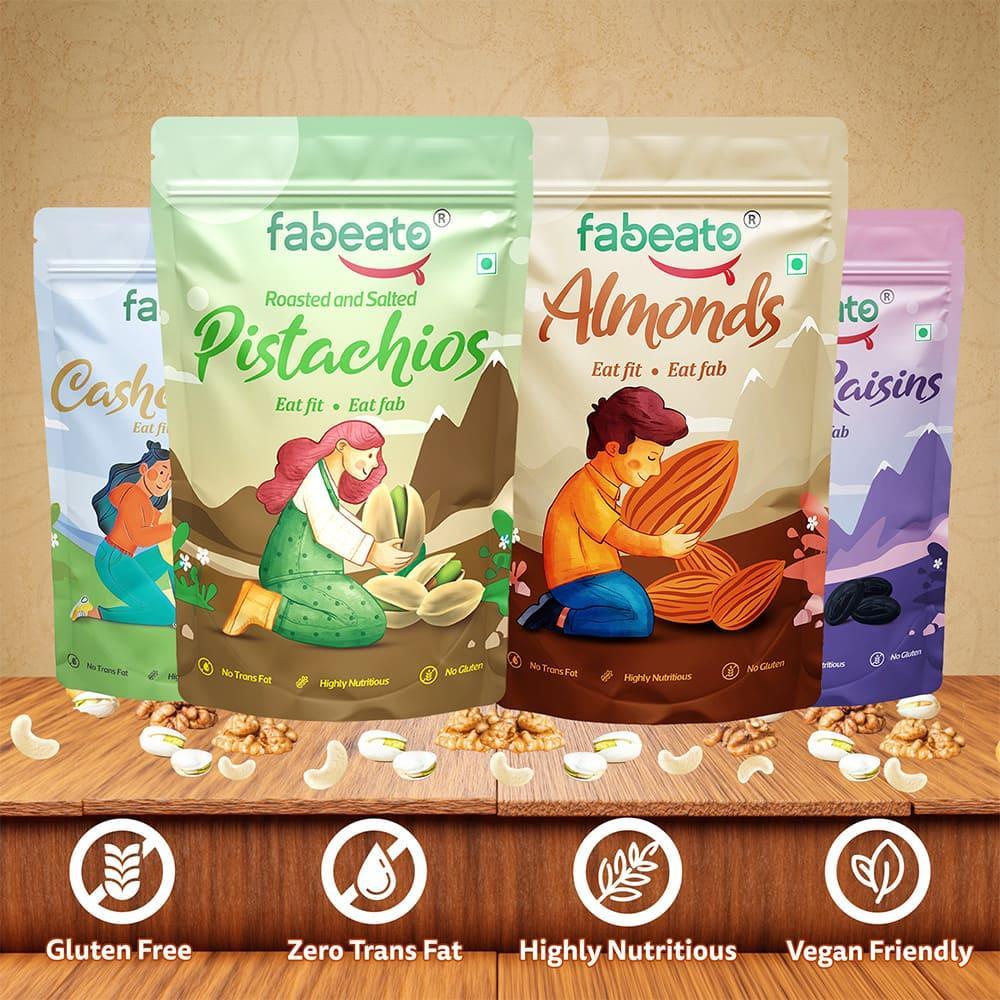 Image 3 of Fabeato Premium Dry Fruits and Nuts 4 Combo