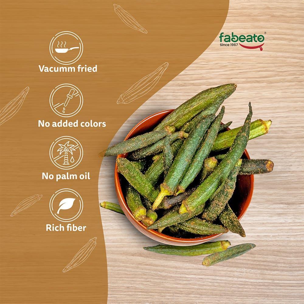 Image 2 of Fabeato Chettinadu Masala Okra Chips (30g)