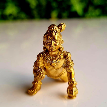 Image 1 of Default Title for the product Pure Brass Bal Gopal Statue