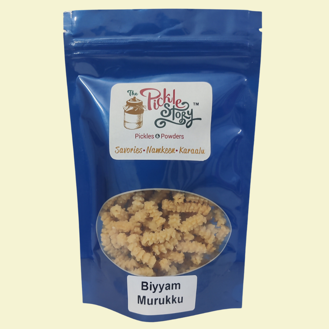 Image 1 of 100 gm / Pack of 1 for the product The Pickle Story Rice Flour / Biyyam Murukku