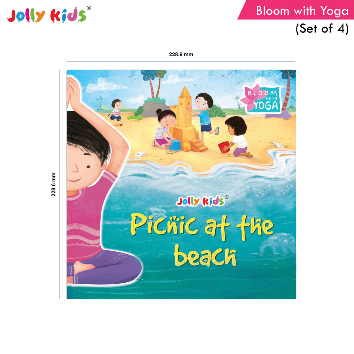 Image 3 of Jolly Kids Bloom With Yoga Books For Kids| Set of 4| Ages 3 - 7 Year| Yoga in Different Places Like Jungle, Beach, Schools, Gardens etc.