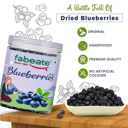 Image 2 of Fabeato Premium Dried Whole Blueberries 250g