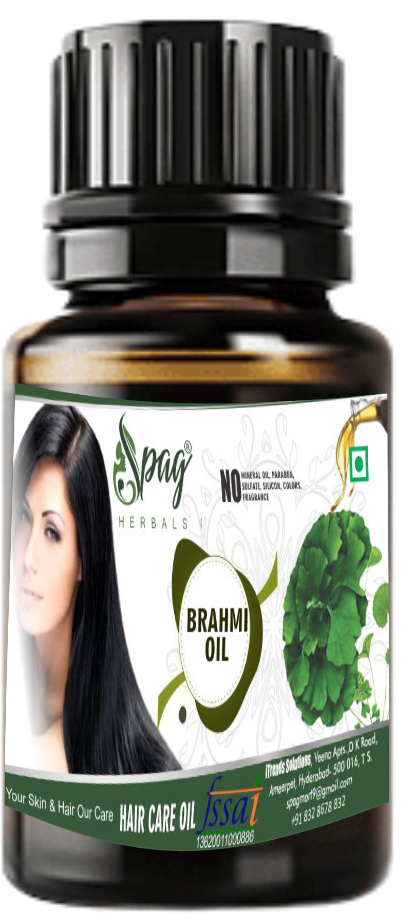 Image 1 of Spag Herbals Brahmi Oil For Hair Care