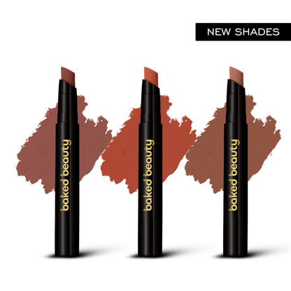 Image 1 of kit for the product Baked Beauty My Crayon Brownie Bite Matte Lip Cream Lipsticks (Set of 3)