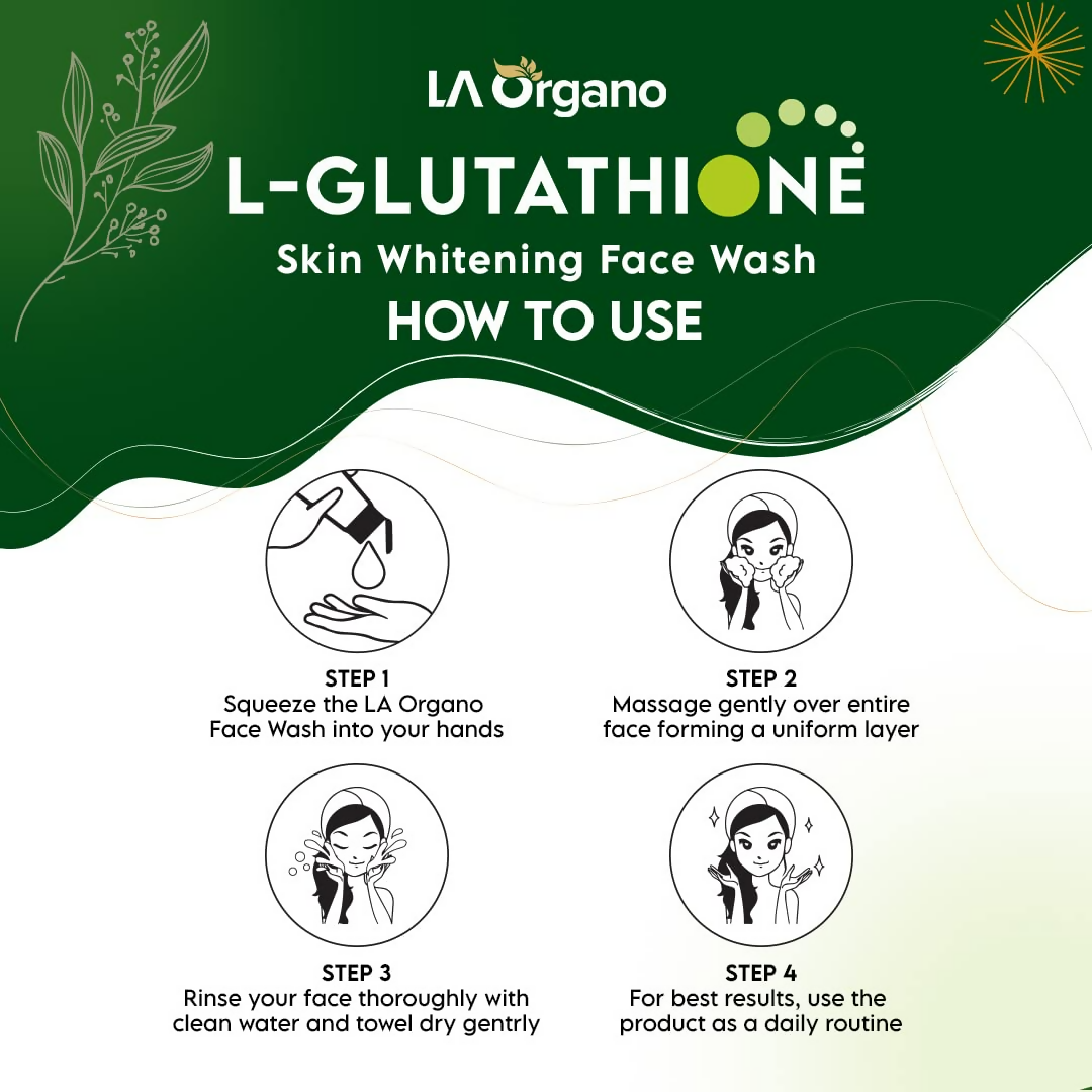 Image 4 of LA Organo Papaya Skin Whitening Cream and Glutathione Face Wash Combo