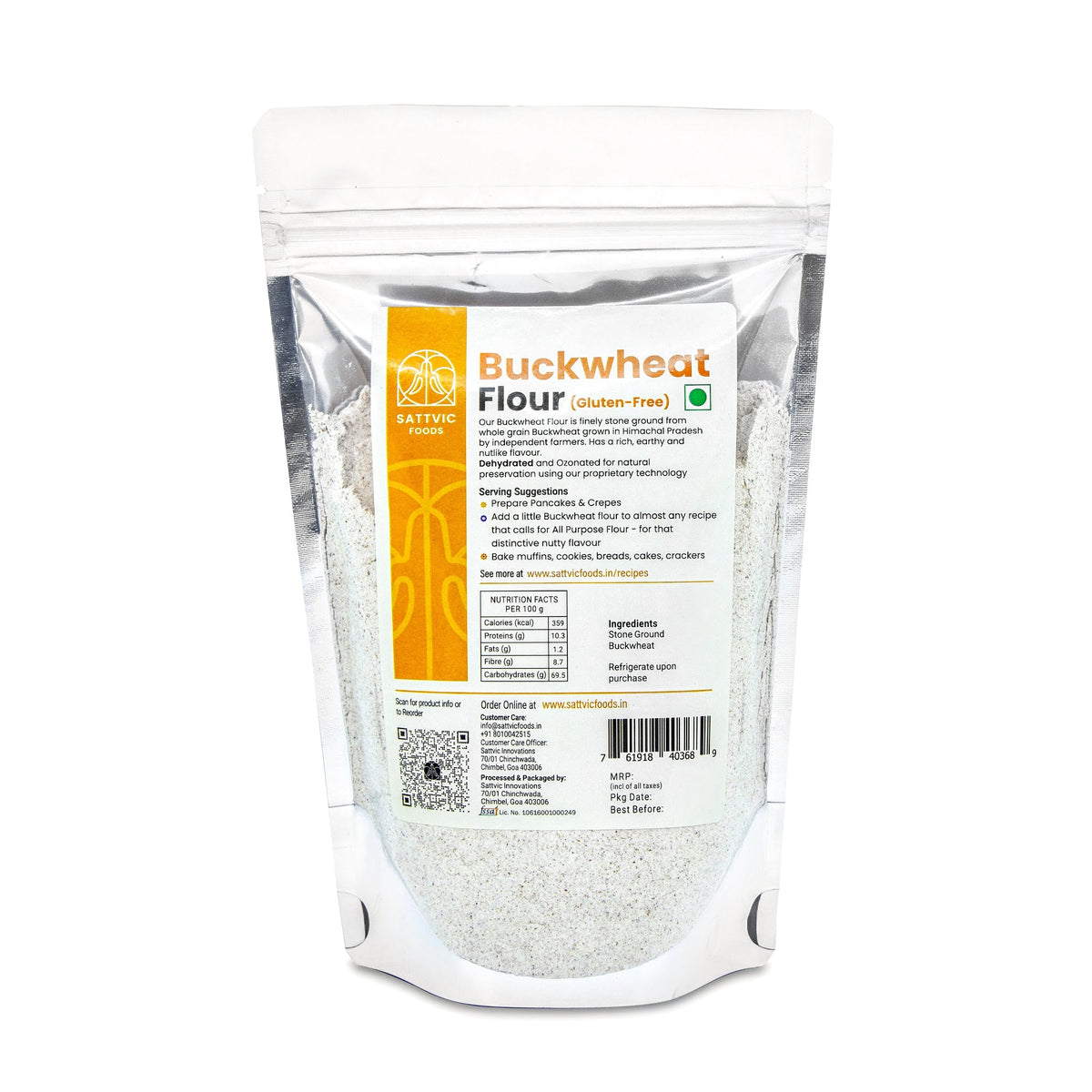 Image 11 of Sattvic Foods Buckwheat Flour | Gluten-free | Protein and Fibre Packed