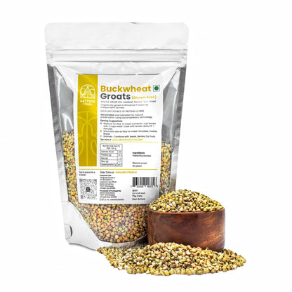 Image 10 of 750 gm for the product Sattvic Foods Buckwheat Groats | Gluten-free, Protein & Fibre Packed