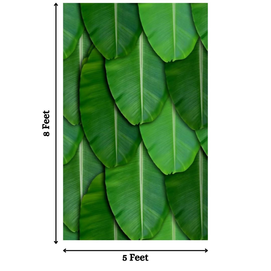 Image 2 of Sri Yagnaa Decoration M 10 – Banana Leaf Pooja Backdrop Cloth 5 x 8 Ft
