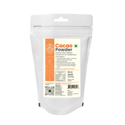 Image 11 of Sattvic Foods Cacao Powder | Pure & Non-Alkalised