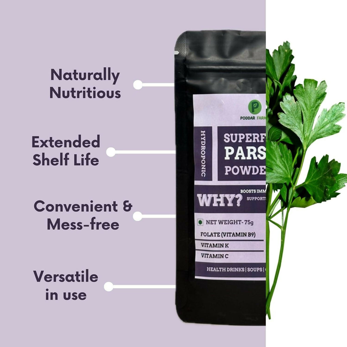 Image 2 of Poddar Farms Premium Parsley Powder