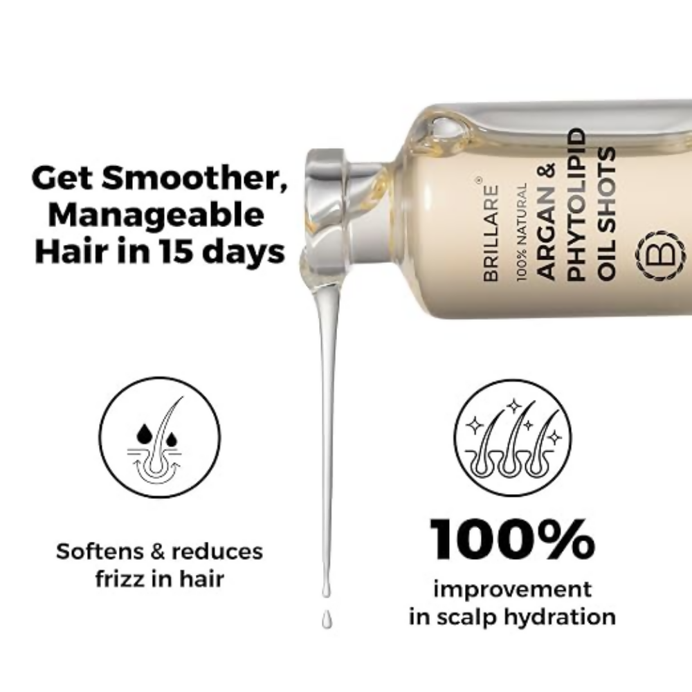 Image 6 of Brillare Argan & Phytolipid Oil Shots For Dry, Frizzy Hair