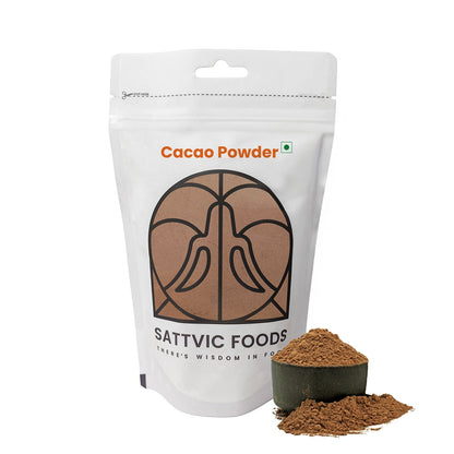 Image 9 of 200 gm for the product Sattvic Foods Cacao Powder | Pure & Non-Alkalised