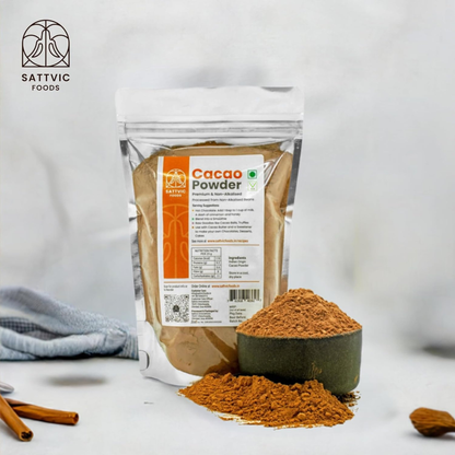 Image 2 of Sattvic Foods Cacao Powder | Pure & Non-Alkalised
