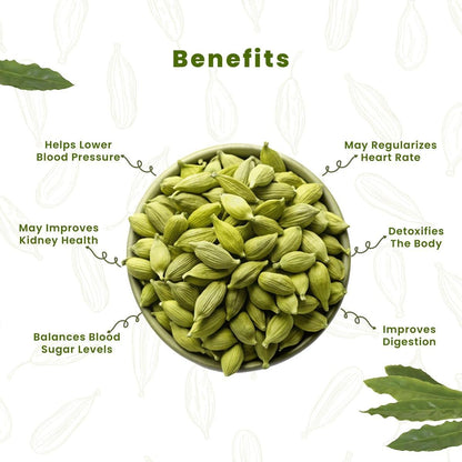 Image 4 of Fabeato Whole Green Cardamom 8mm Bold (50g)