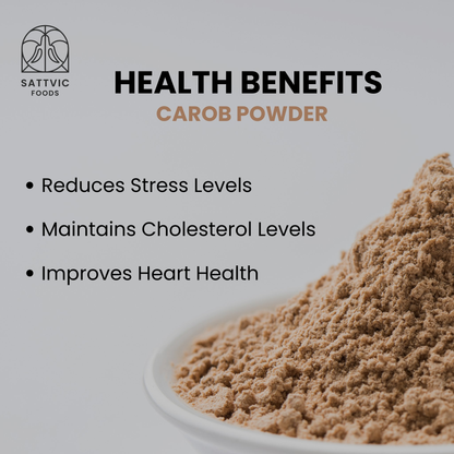 Image 3 of Sattvic Foods Carob Powder Light | Caffeine-Free Cacao Substitute