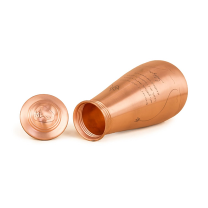 Image 2 of Isha Life Copper Water Bottle with Sadhguru Quote