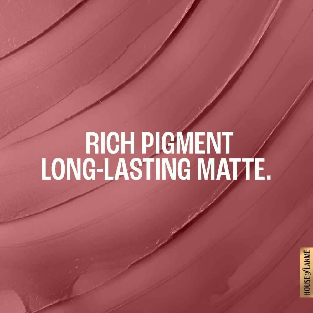 Image 6 of Lakme Forever Matte Lipstick, Made With French Rose Oil Extracts - Pink Geranium