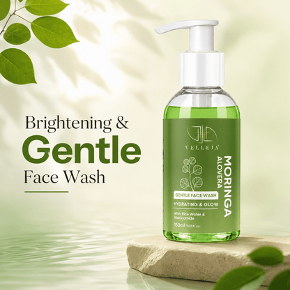 Image 1 of Velleja Moringa Aloevera Face Wash| Skin Brightening & Hydrating Ayurvedic Gentle Face Wash