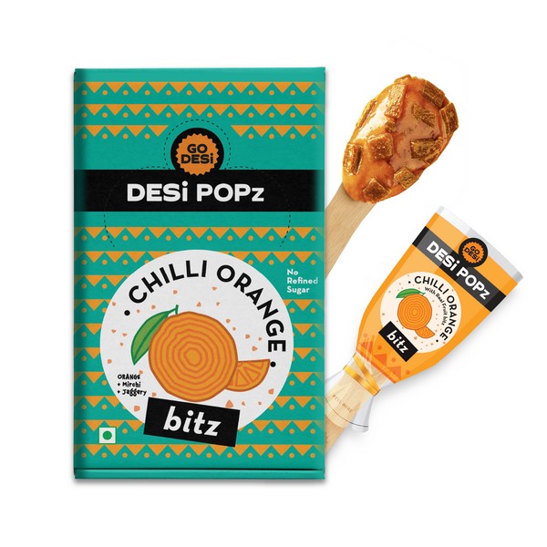 Image 5 of Go desi Popz Bitz Chilli Orange | Made with Jaggery | Pack of 50