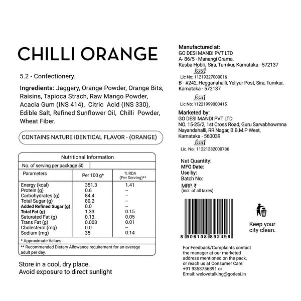 Image 6 of Go desi Popz Bitz Chilli Orange | Made with Jaggery | Pack of 50