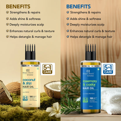 Image 2 of Botanic Hearth Coconut Zinc & Rosemary Castor - Hair Oil