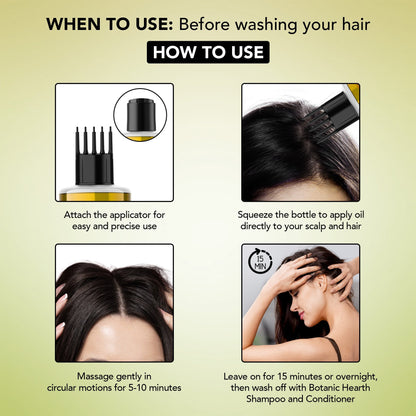 Image 4 of Botanic Hearth Coconut Zinc & Rosemary Castor - Hair Oil