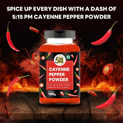 Image 2 of 5:15 PM Cayenne Pepper Powder | Spicy & Smoky | Perfect for Cooking, Seasoning