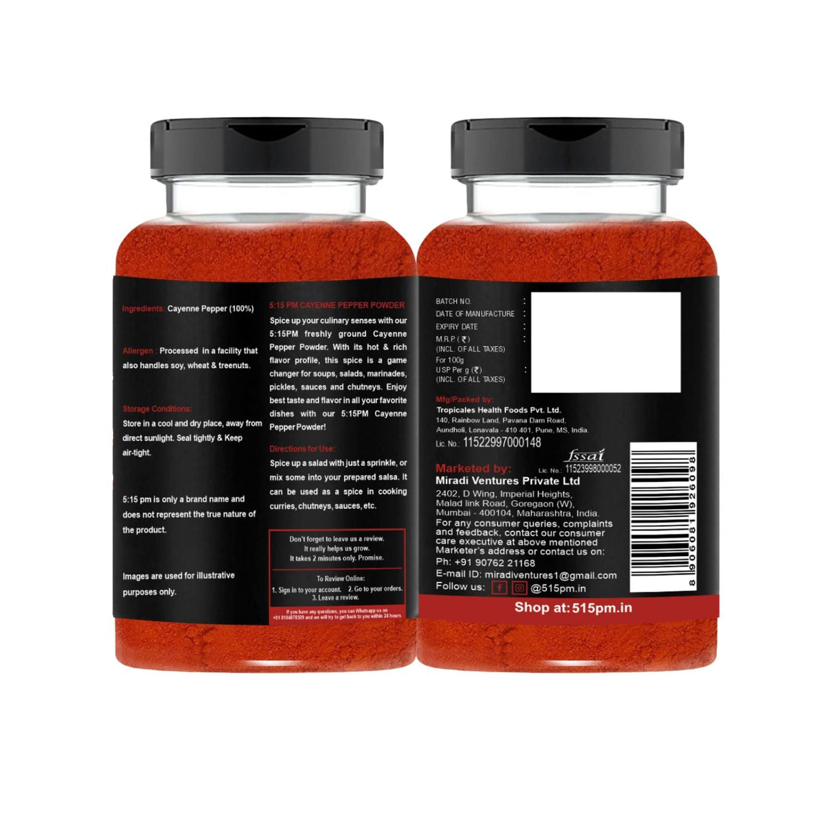 Image 6 of 5:15 PM Cayenne Pepper Powder | Spicy & Smoky | Perfect for Cooking, Seasoning