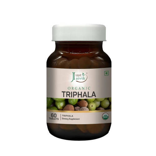 Image 1 of 60 tabs for the product Just Jaivik Organic Triphala Tablets