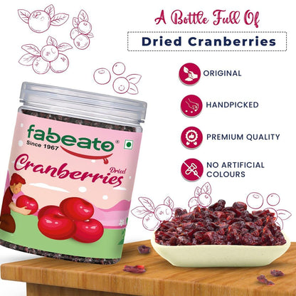 Image 2 of Fabeato Premium Dried Cranberries 250g