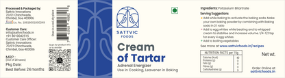 Image 8 of Sattvic Foods Cream of Tartar | Use in Baking & Cleaning