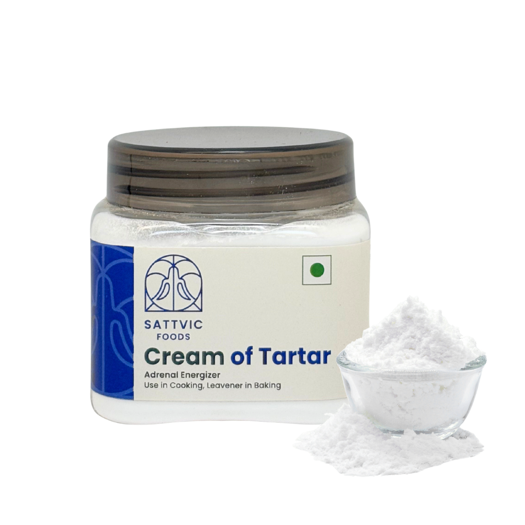 Image 9 of 100 gm for the product Sattvic Foods Cream of Tartar | Use in Baking & Cleaning