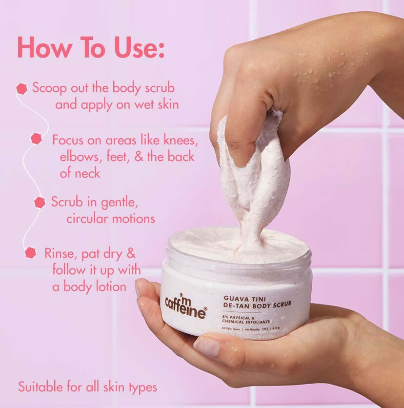 Image 5 of mCaffeine Guava Tini De-Tan Body Scrub