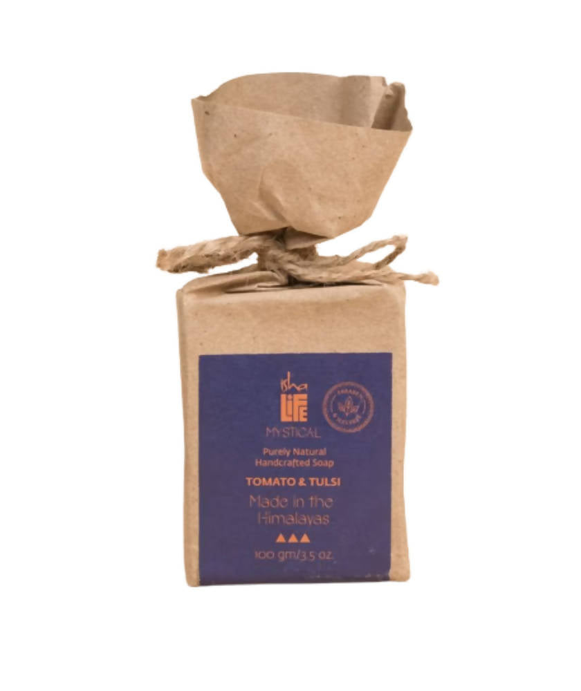 Image 1 of 100 gm for the product Isha Life Tomato & Tulsi Soaps