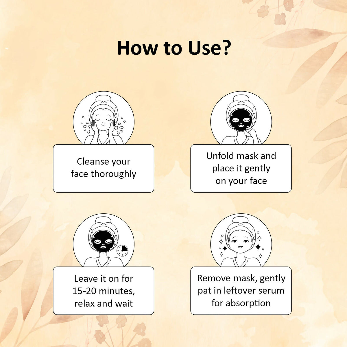 Image 7 of CareVeda Golden Glow Sheet Mask Suitable For All Skin Types