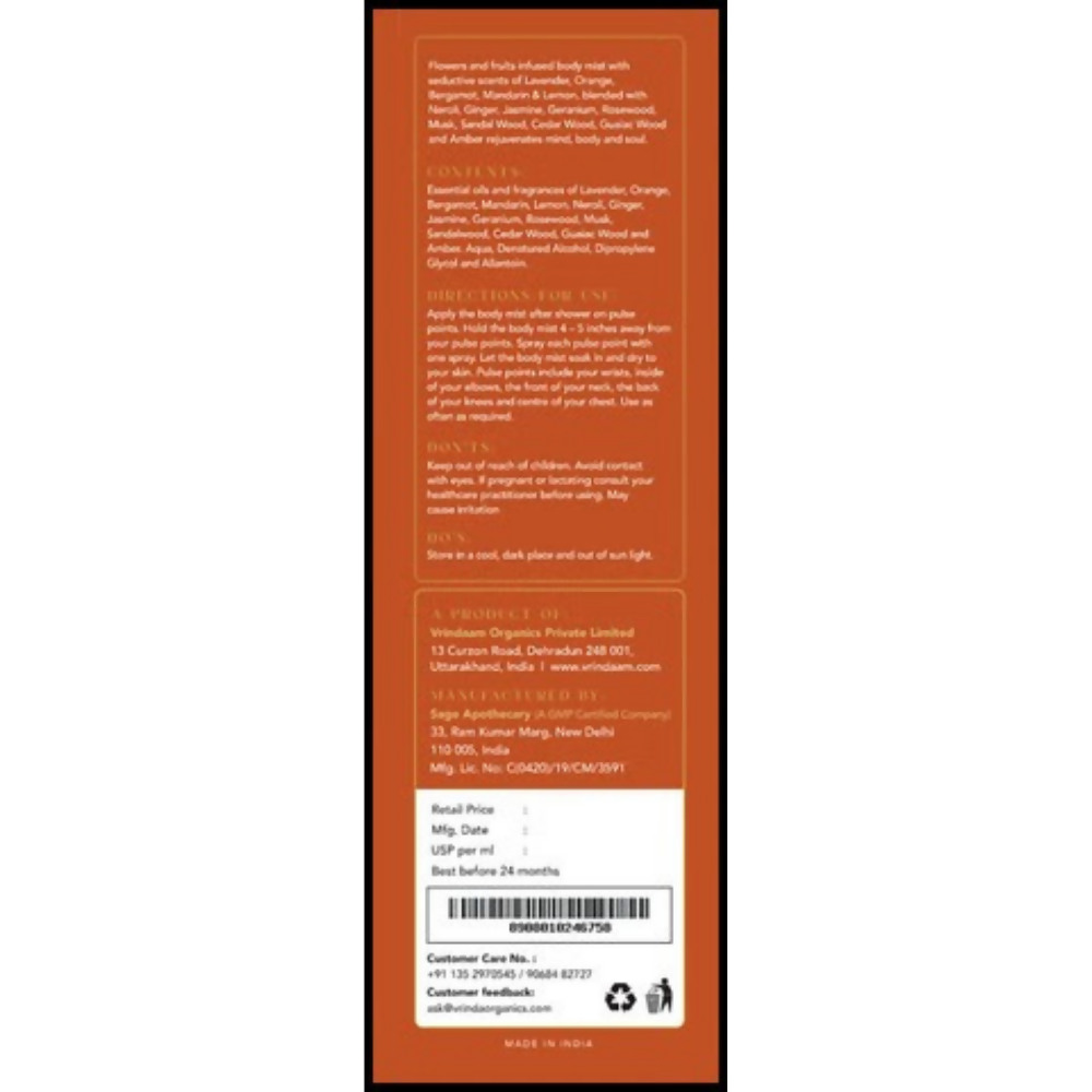 Image 2 of Vrinda Jaisalmer Body Mist Spray
