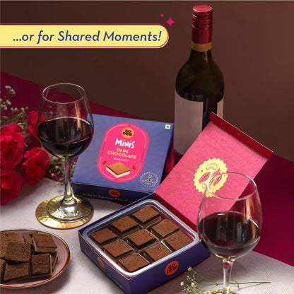 Image 9 of Go desi Minis: Dark Chocolate Kaju Katli | 9 pieces