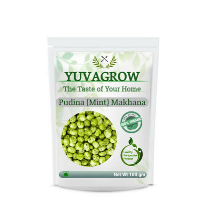 Image 1 of 100 gm / Pack of 1 for the product Yuvagrow Pudina (Mint) Makhana