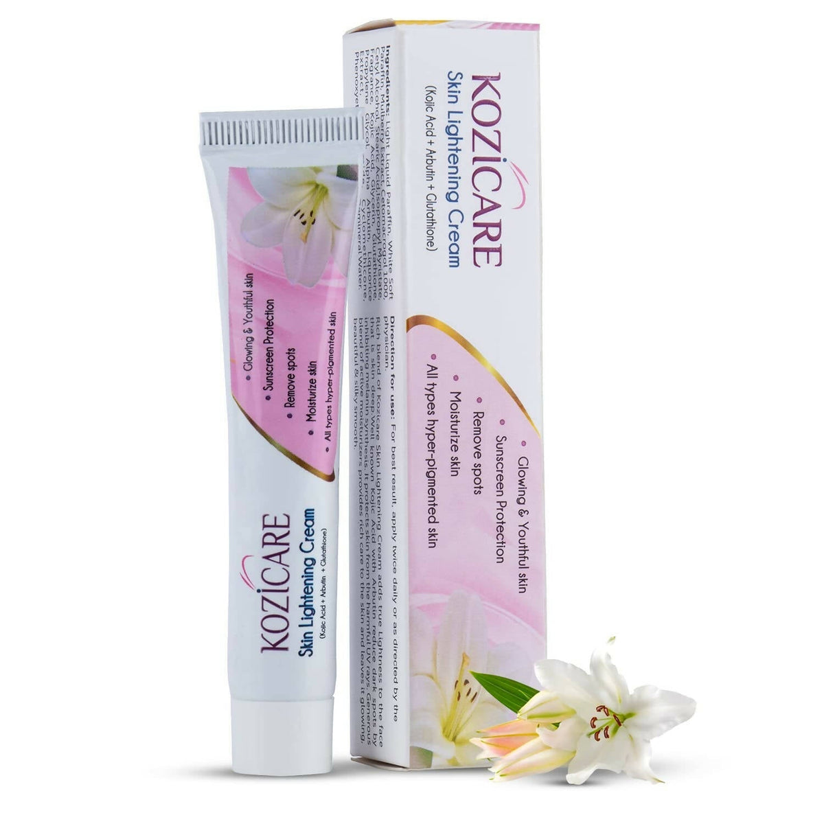 Image 2 of Healthvit Kozicare Skin Lightening Cream - 15 gm / Pack of 1 + Demelan Cream For Pigmentation & Marks, Promotes Even Skin Tone - 20 gm / Pack of 1