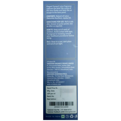 Image 4 of Vrinda Lotus Aromatic Oil Roll On