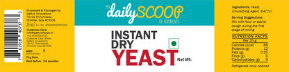 Image 6 of Sattvic Foods Instant Dry Yeast | Use in Breads & Pizza