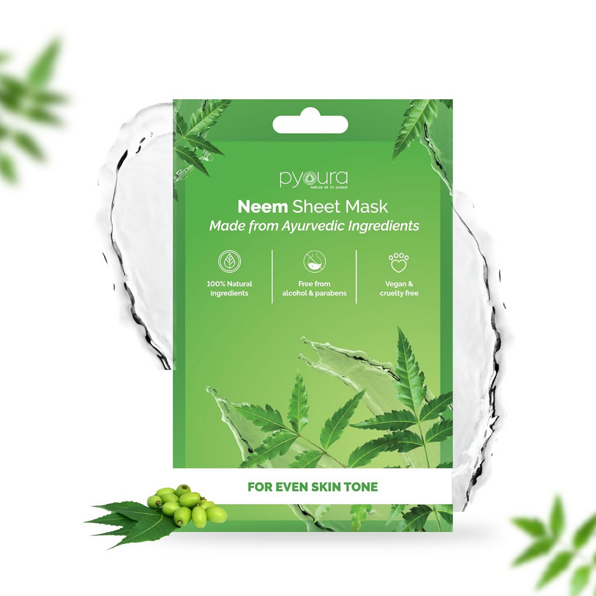 Image 1 of Pyoura Neem Renewal Face Sheet Mask