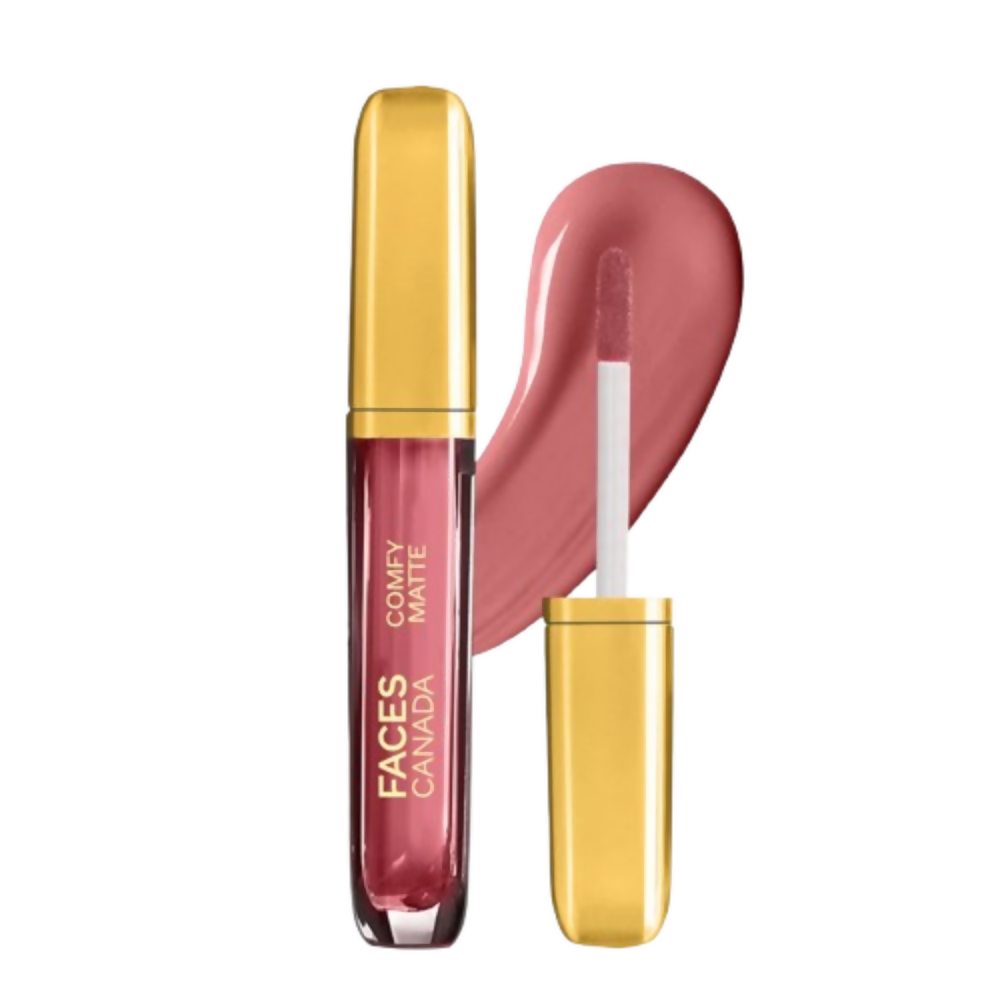 Image 1 of 3.8 ml / Pack of 1 for the product Faces Canada Comfy Matte Liquid Lipstick - Roses For You 26