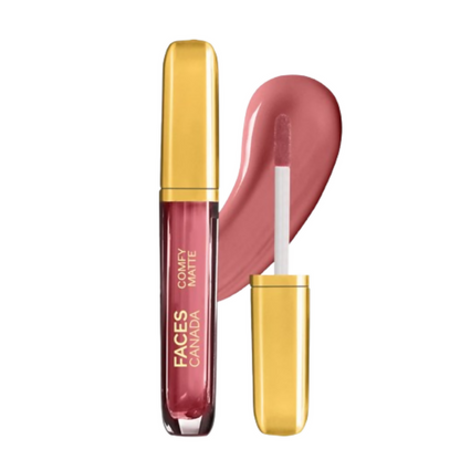 Image 1 of 3.8 ml / Pack of 1 for the product Faces Canada Comfy Matte Liquid Lipstick - Roses For You 26